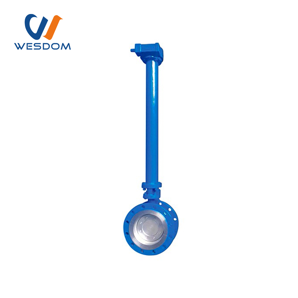 Extension bar hard seal butterfly valve