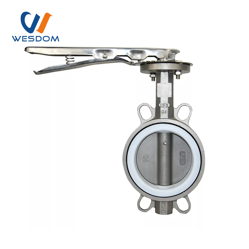 ANSI Wafer PTFE seat butterfly valve