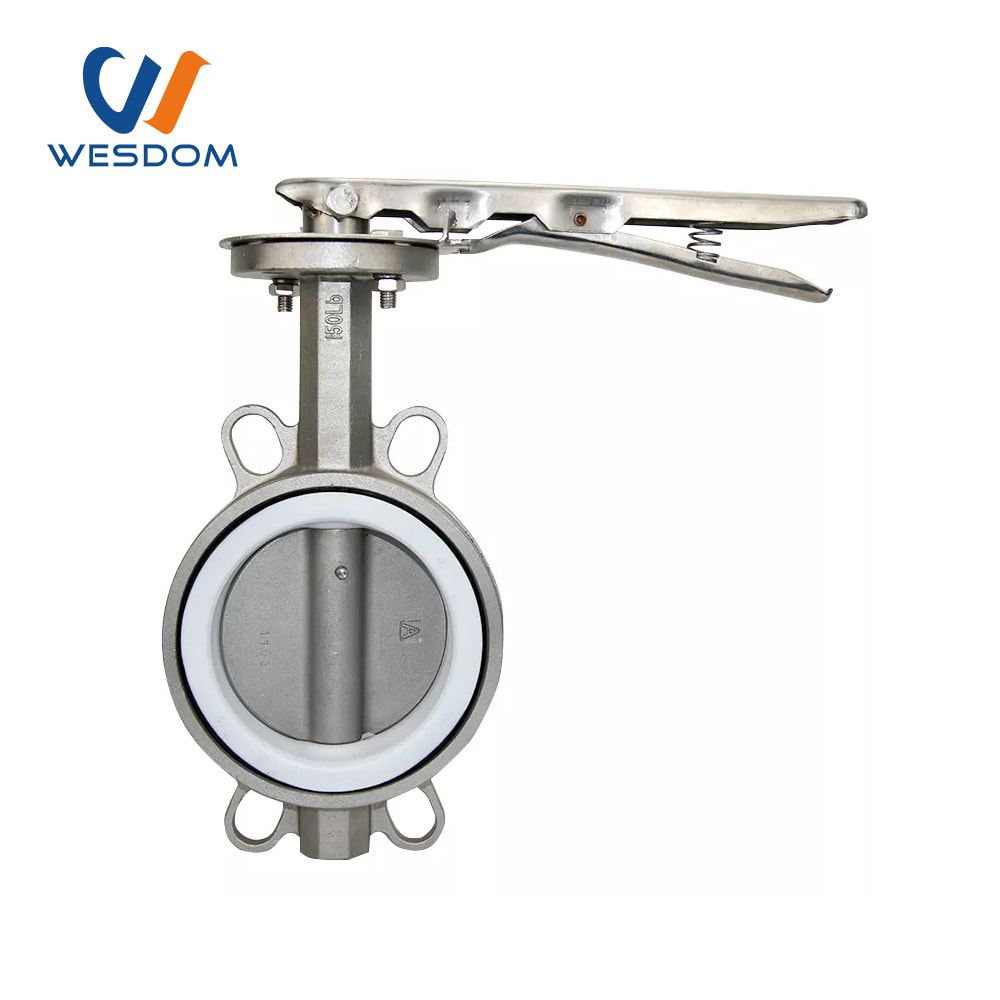 ANSI Wafer PTFE seat butterfly valve