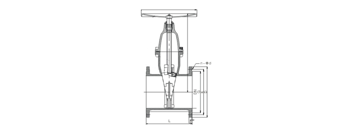 DIN F4 resilient seated gate valve