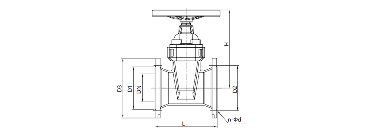 DIN F4 soft seal gate valve