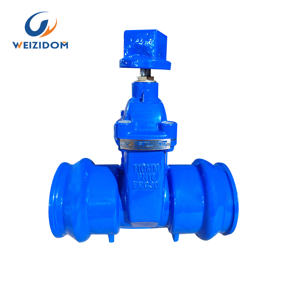 Socket connection soft seal gate valve