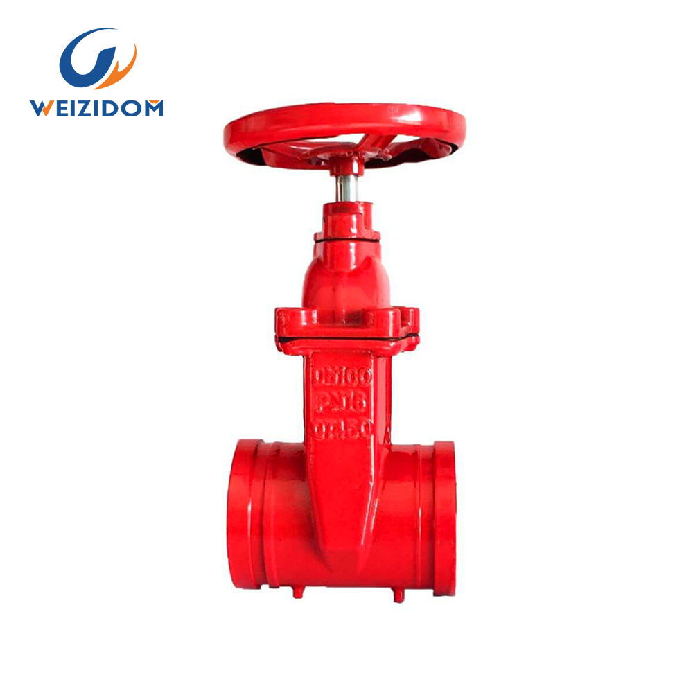 UL/FM fire protection groove ends gate valve