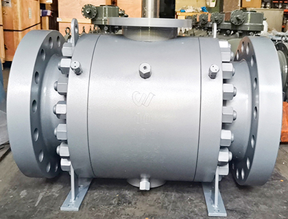 The ball valve is ready to be sent to the UAE