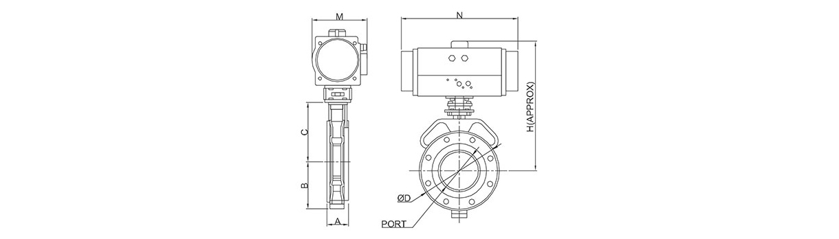 electric soft seal butterfly valve