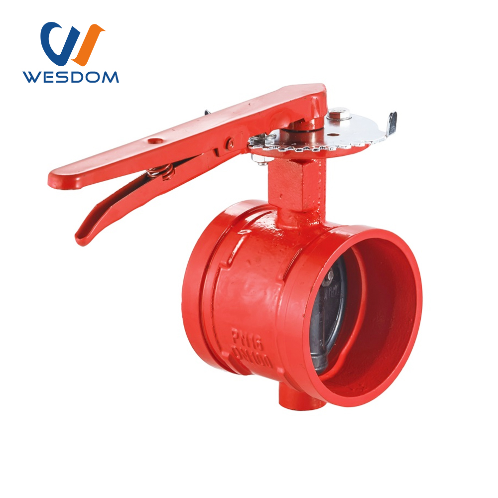 grooved butterfly valve
