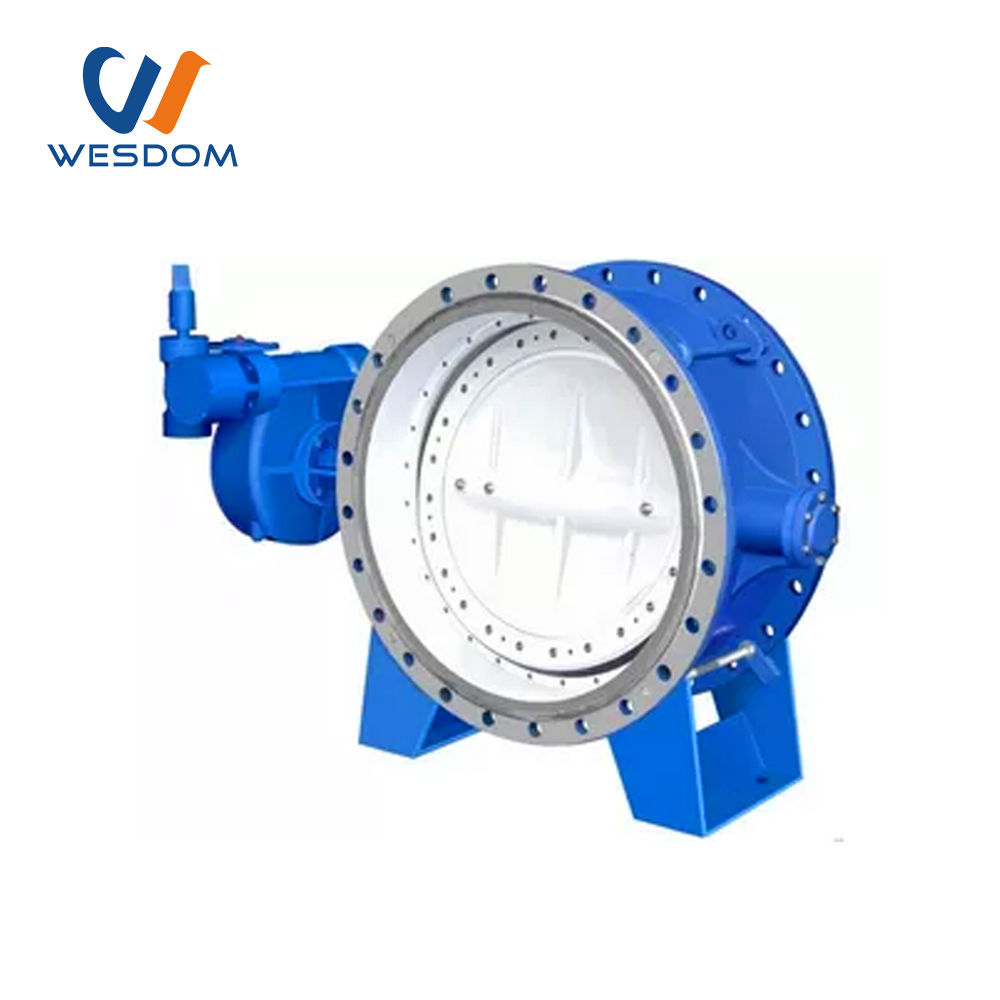 Three eccentric metal hard seal flange butterfly valve