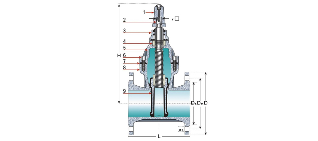 underground cap soft seal gate valve