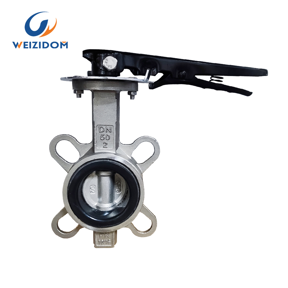 Stainless steel wafer butterfly valve