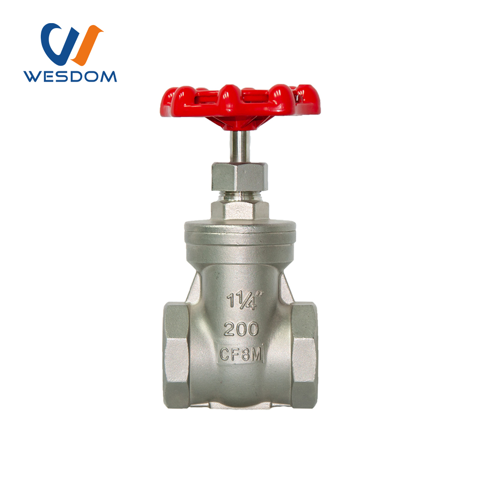 Stainless steel threaded gate valve