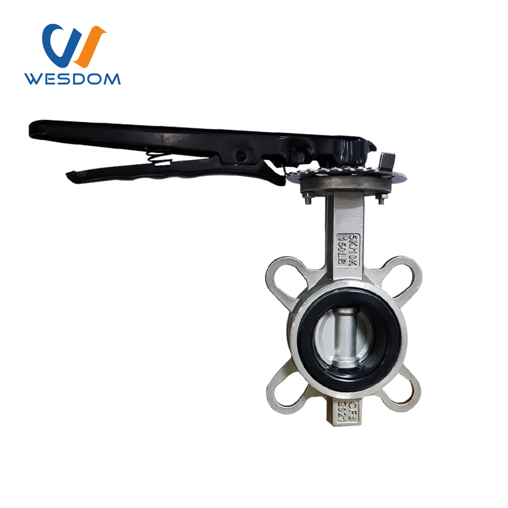 stainless steel wafer butterfly valve