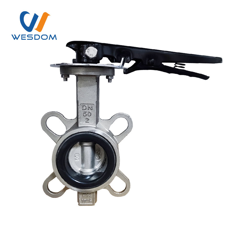 Stainless steel wafer butterfly valve