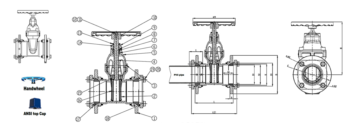 mechanical joint gate valve