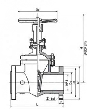 ss flange gate valve