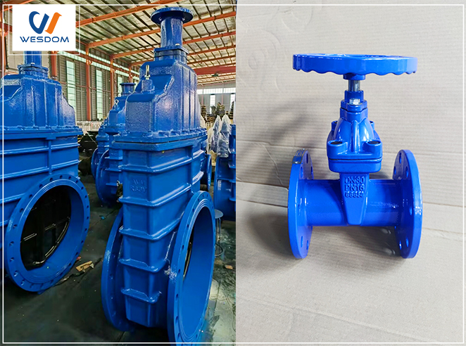 What industries are soft seal flanged gate valves suitable for?