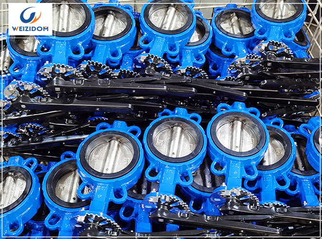 What are the material options for butterfly valves?